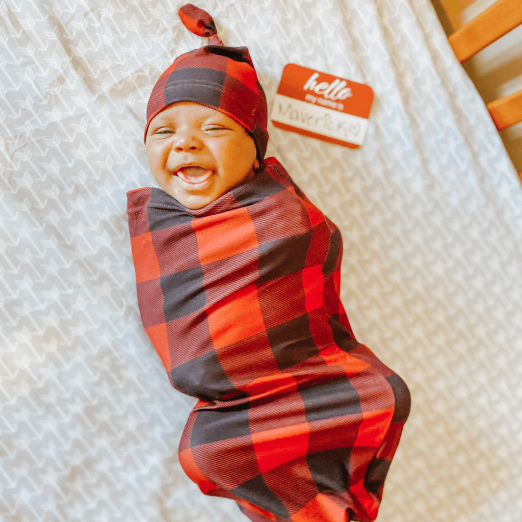 Cutie Cocoon™ - Baby Cocoon & Hat Set Cocoons Itzy Ritzy Buffalo Plaid 