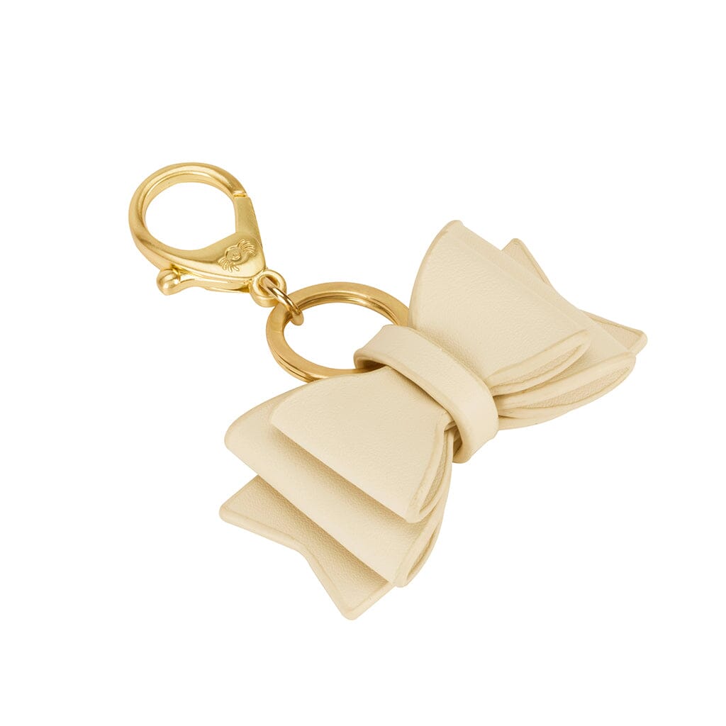 Itzy Ritzy Boss Bow Diaper Bag Charm - Coffee & Cream