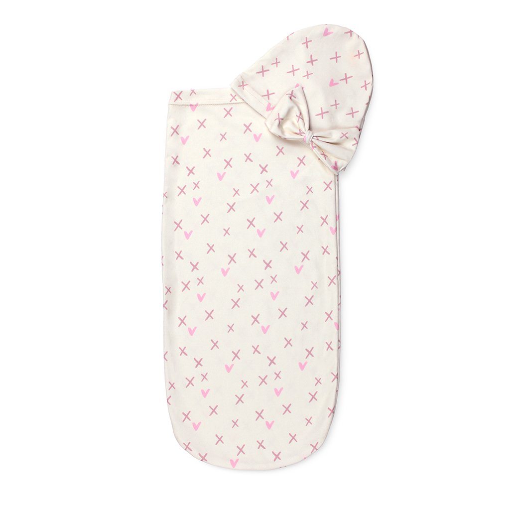 Cutie Cocoon™ - Baby Cocoon & Hat Set Cocoons Itzy Ritzy Cross Your Heart 