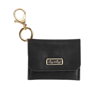 Itzy Ritzy Mini Wallet Card Holder & Key Chain Charm - Taupe