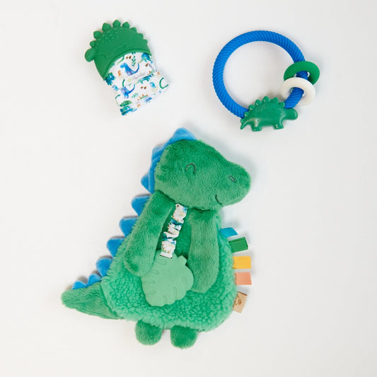 New Baby Gift Set Teethers Itzy Ritzy Prehistoric Pals Set