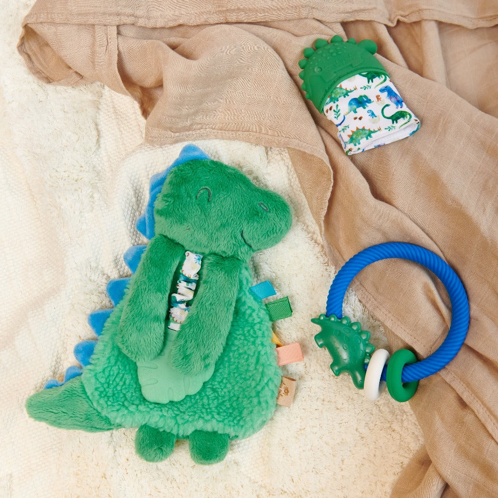 New Baby Gift Set Teethers Itzy Ritzy Prehistoric Pals Set