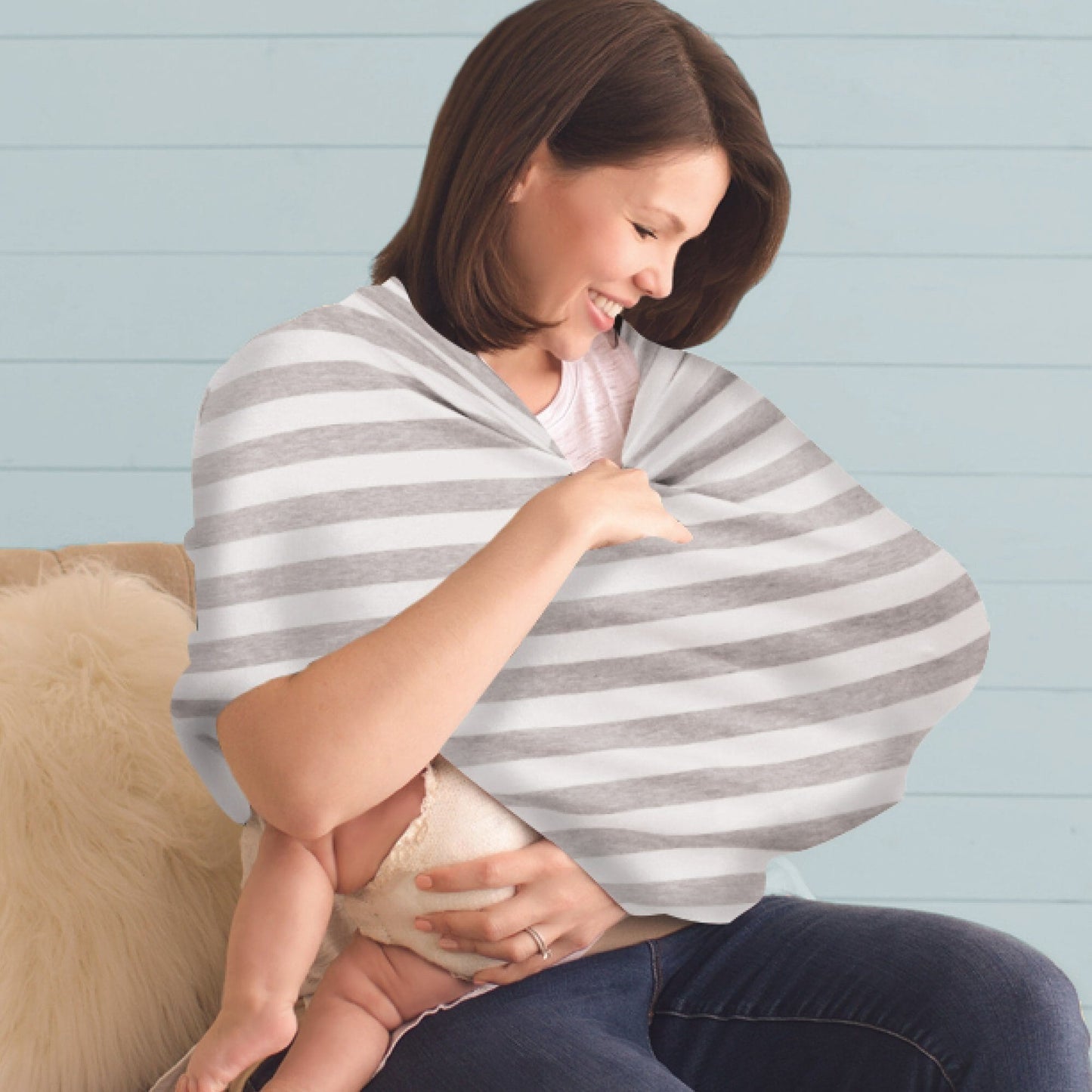 Cyber Mom Boss® 4-in-1 Multi-Use Nursing Cover and Scarf Nursing Cover Itzy Ritzy® 