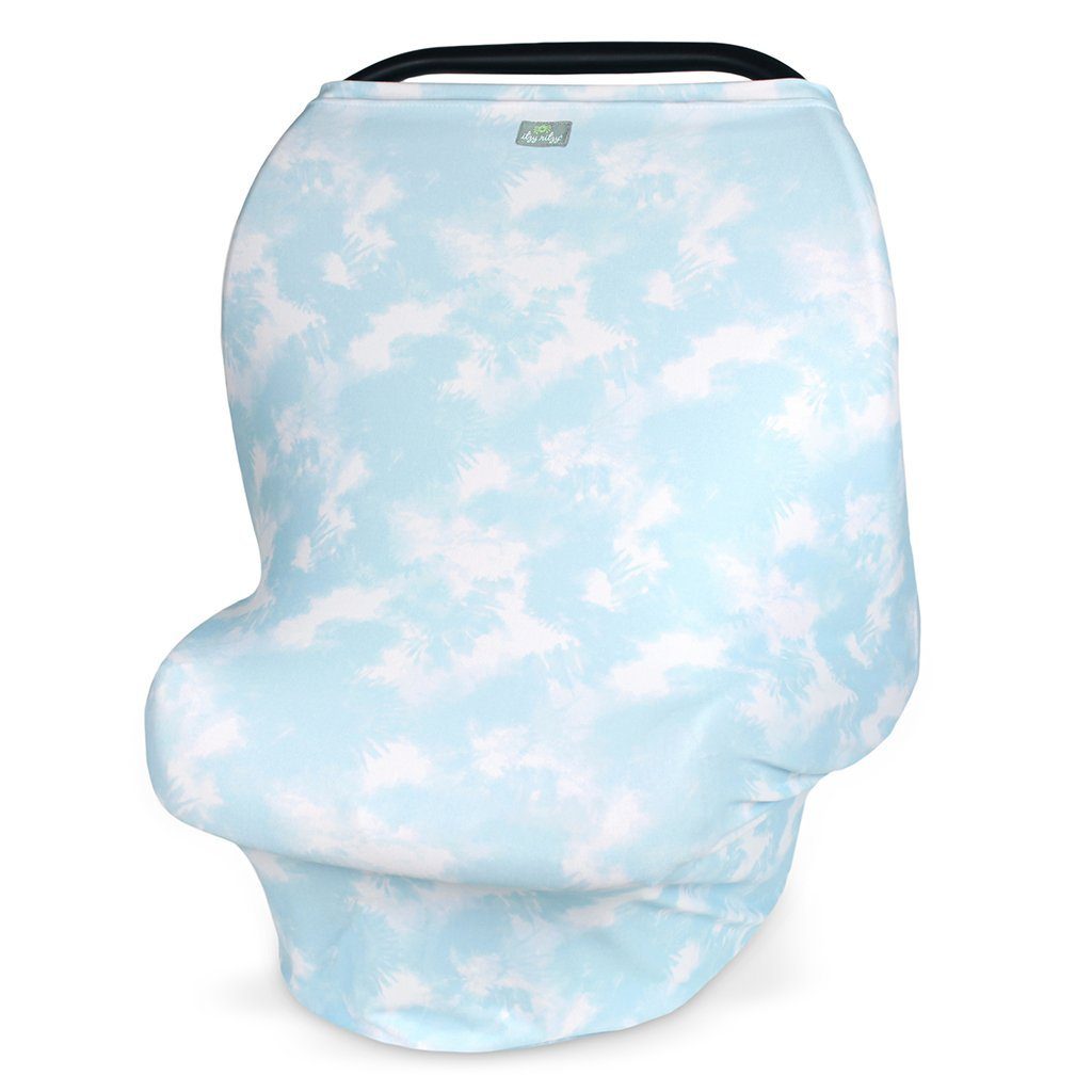FINAL SALE: Mom Boss™ 4-in-1 Multi-Use Nursing Cover and Scarf Nursing Cover Itzy Ritzy® Blue Cloud 