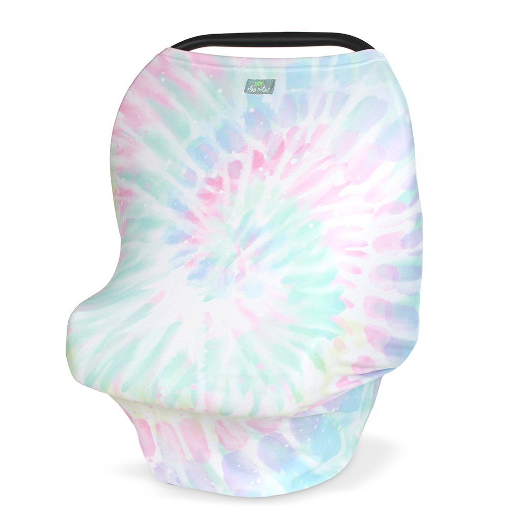 FINAL SALE: Mom Boss™ 4-in-1 Multi-Use Nursing Cover and Scarf Nursing Cover Itzy Ritzy® Rainbow Tie Dye 