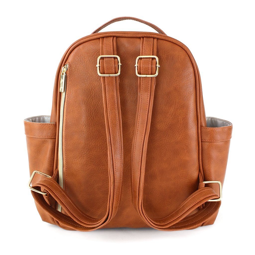 Itzy Mini™ Diaper Bag Backpack Diaper Bag ItzyRitzy Cognac
