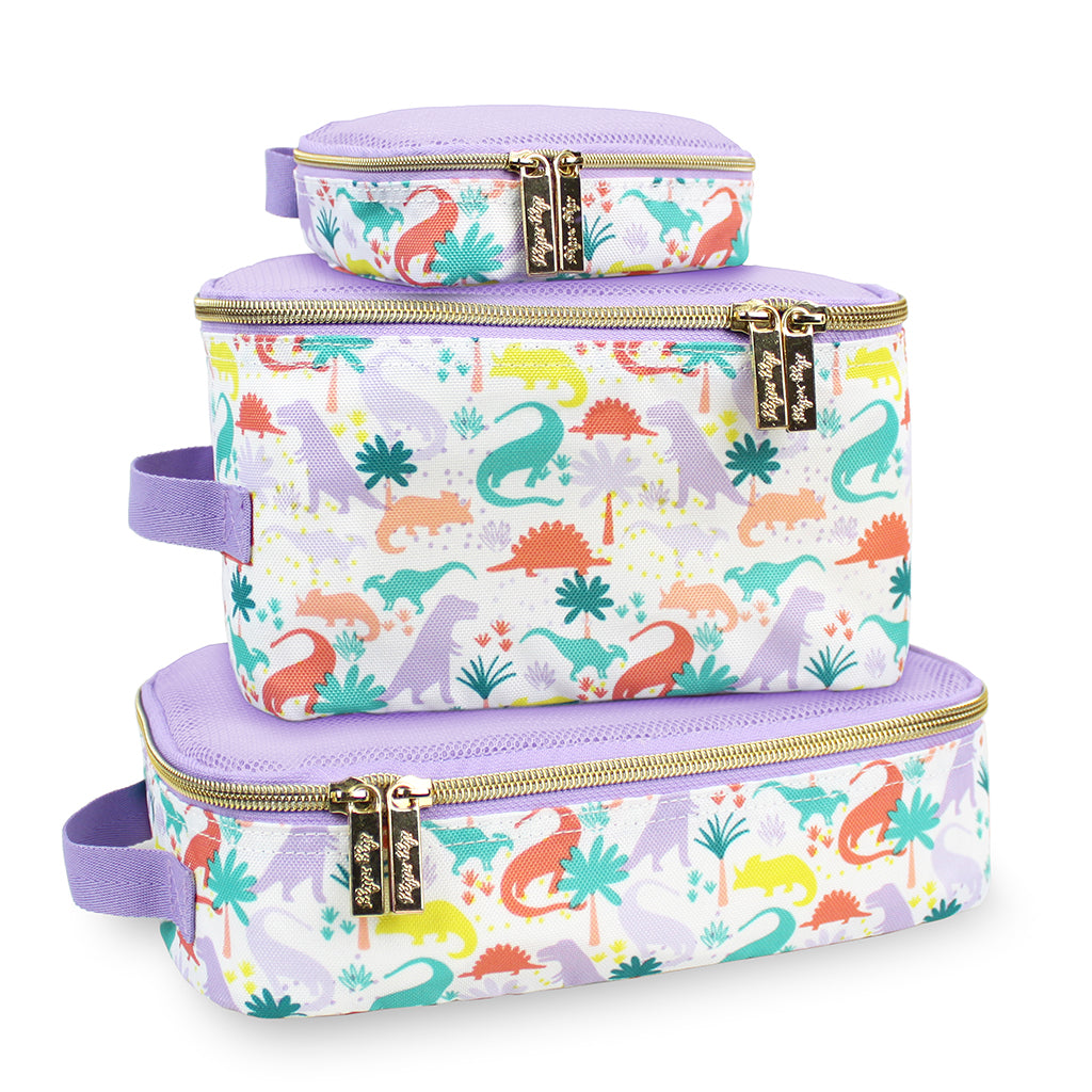 Pack Like A Boss™ Packing Cubes Storage Itzy Ritzy Lilac Dinos