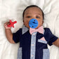Sweetie Soother™ - Pacifier 2-Pack Pacifiers & Loveys Itzy Ritzy Hero Red and Hero Blue Cables