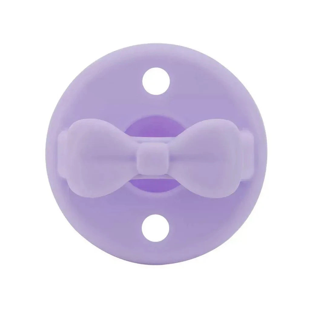 Sweetie Soother™ - Pacifier 2-Pack Pacifiers & Pacifier Accessories Itzy Ritzy Lilac and Mint Bows