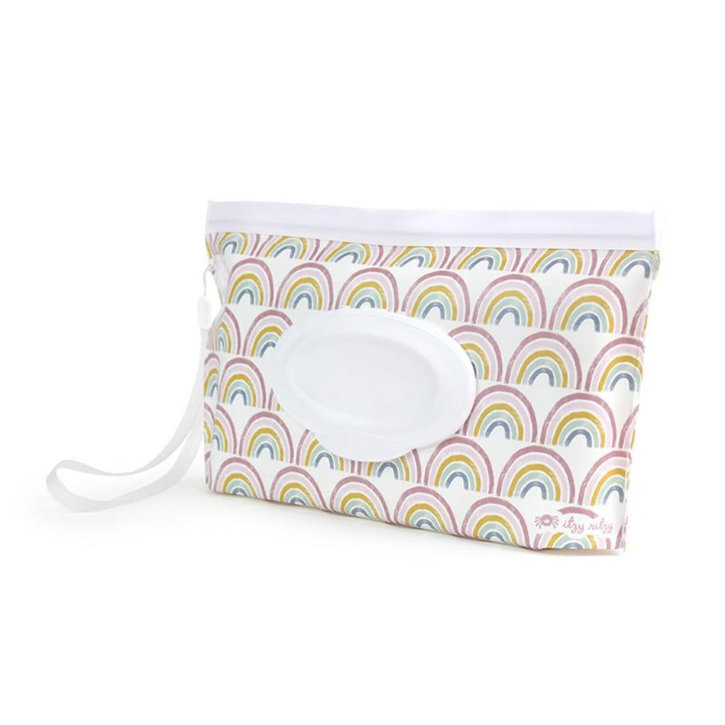 Take & Travel Pouch™ Reusable Wipes Case Itzy Ritzy - Rainbow