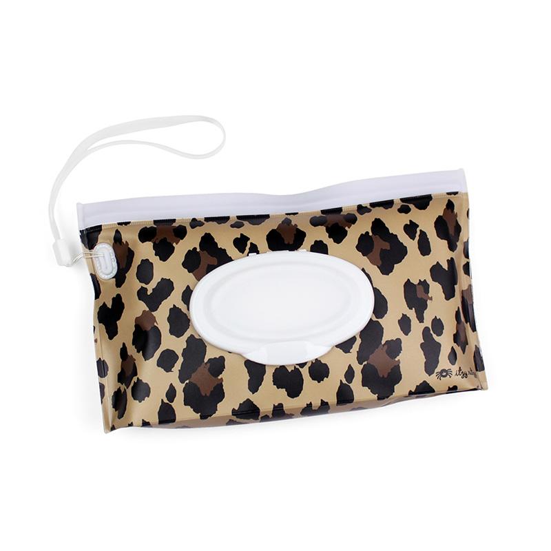 Take & Travel Pouch™ Reusable Wipes Case Diaper Bag Accessories Itzy Ritzy® Leopard