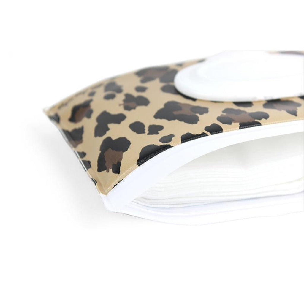 Take & Travel Pouch™ Reusable Wipes Case Itzy Ritzy - Leopard