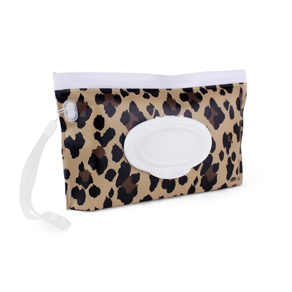 Take & Travel Pouch™ Reusable Wipes Case Itzy Ritzy - Leopard