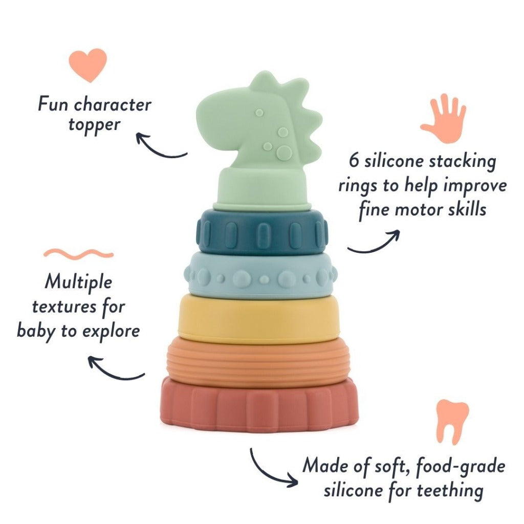 Itzy Stacker™ Silicone Stacking Toy Toys Itzy Ritzy 