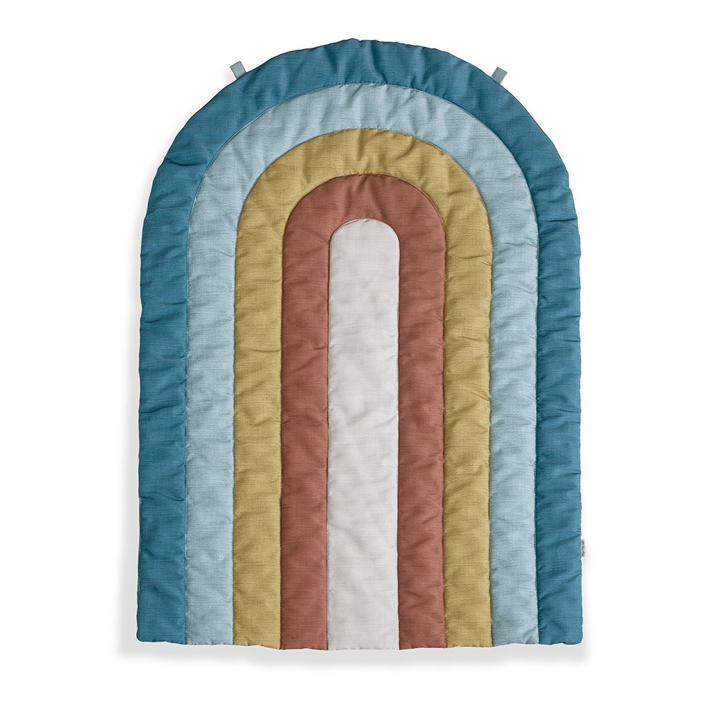 Ritzy Tummy Time™ Rainbow play mat, cloud bolster and two toys Itzy Ritzy