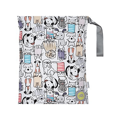 Travel Happens™ Reusable Sealed Wet Bag Travel (Gear & Travel) Itzy Ritzy Cats & Dogs