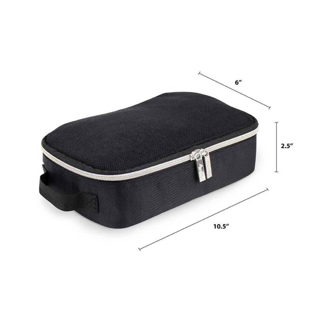 Cotton Personalized Packing Cubes Black 3-pack