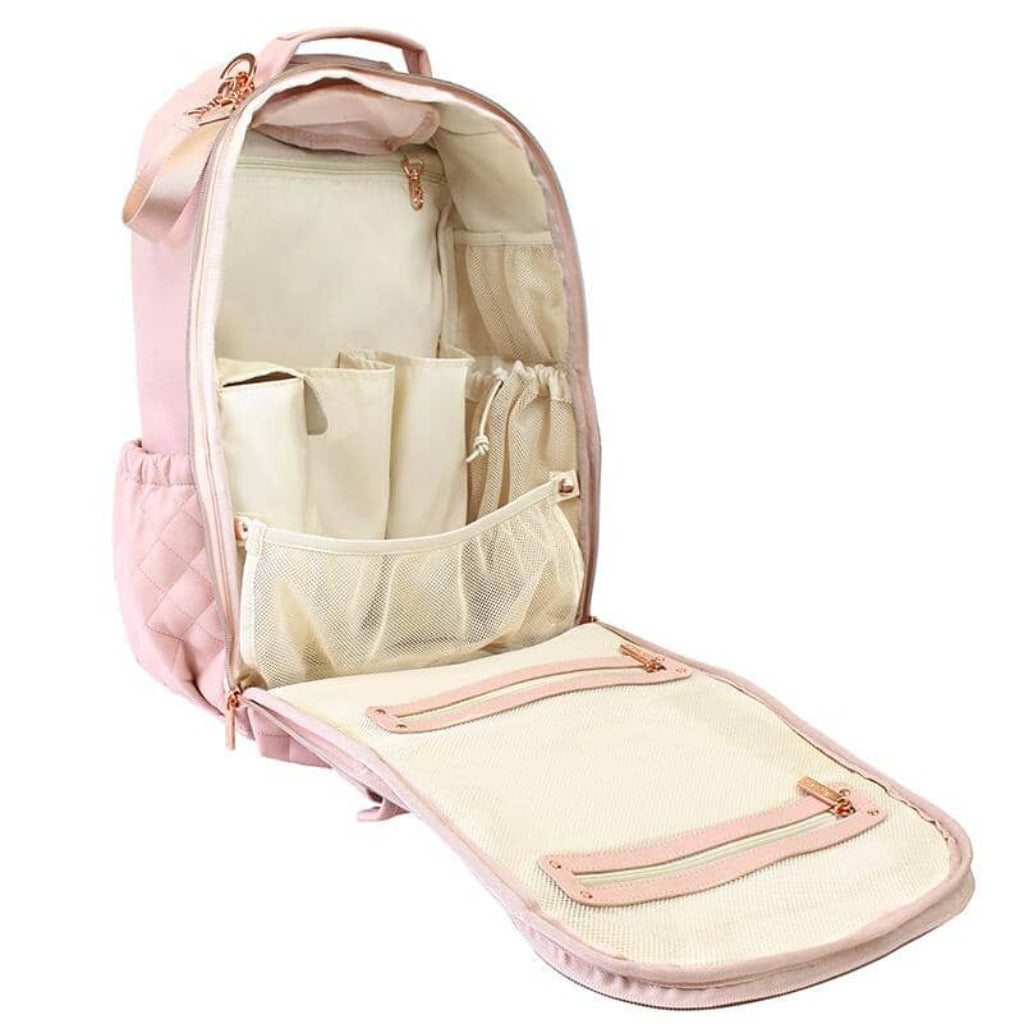 FINAL SALE Boss Backpack™ Diaper Bag Diaper Bag Itzy Ritzy Blush Crush