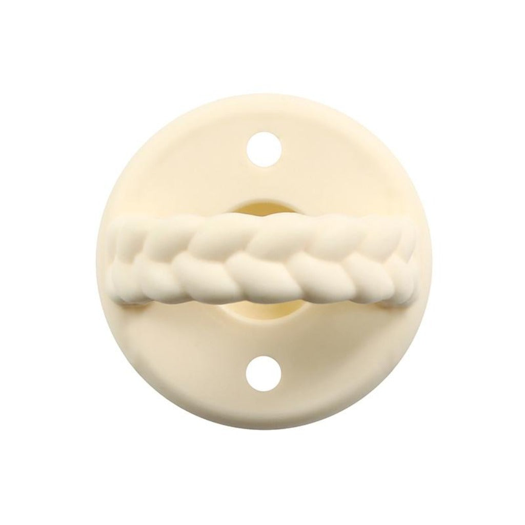 Sweetie Soother™ - Pacifier 2-Pack Itzy Ritzy Buttercream and Toast Braids