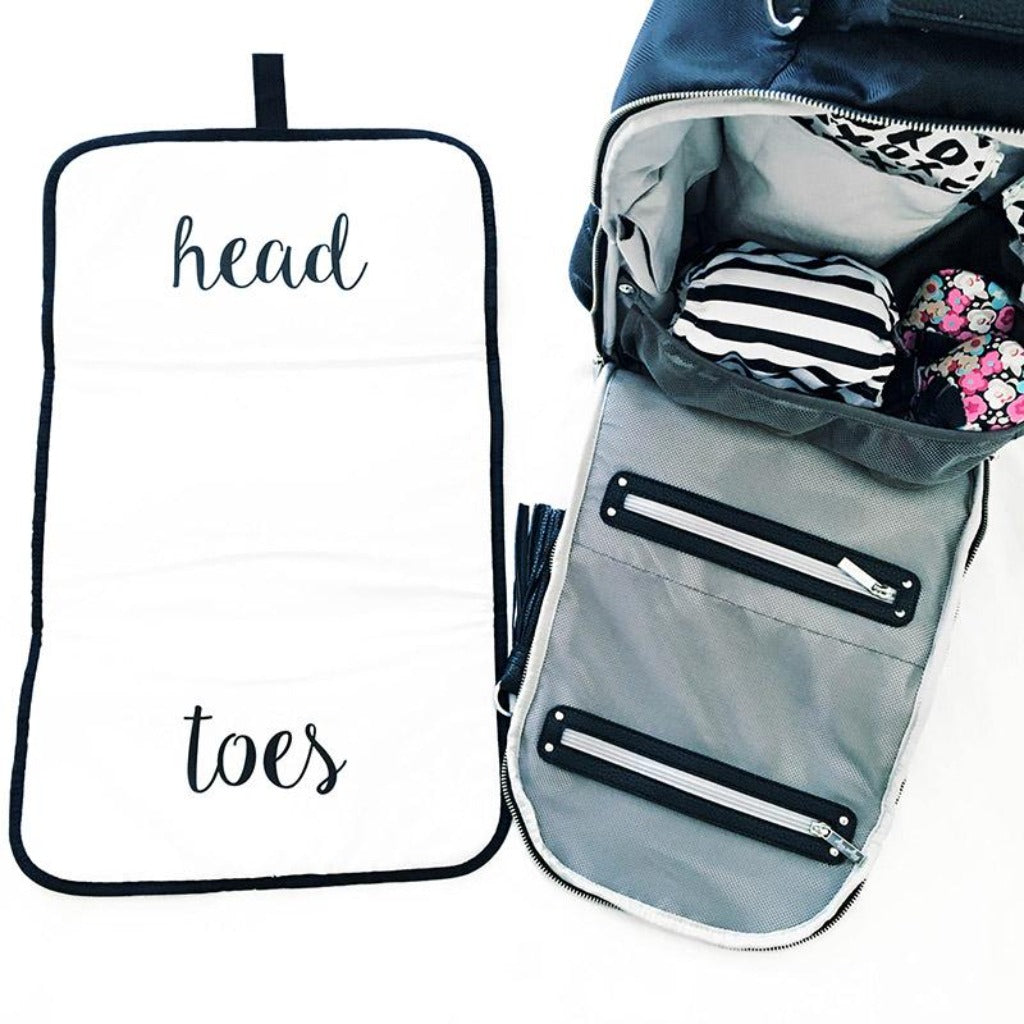 Boss Backpack™ Spare Diaper Changing Pad Itzy Ritzy - Black Herringbone