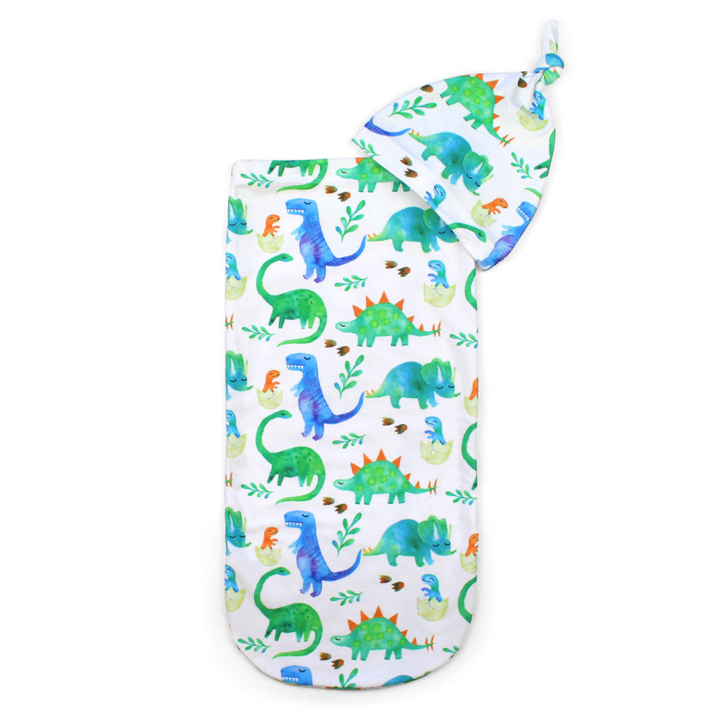 Cutie Cocoon™ - Baby Cocoon & Hat Set Cocoons Itzy Ritzy Dino 