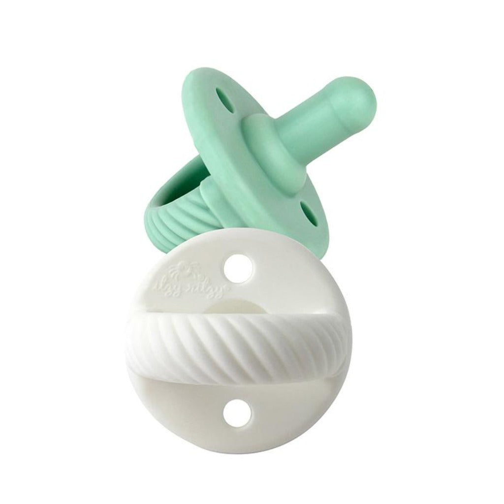 Sweetie Soother™ - Pacifier 2-Pack Itzy Ritzy Green and White Cables