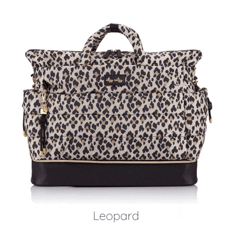 Dream Weekender™ Hospital & Travel Bag Diaper Bag Itzy Ritzy Leopard 