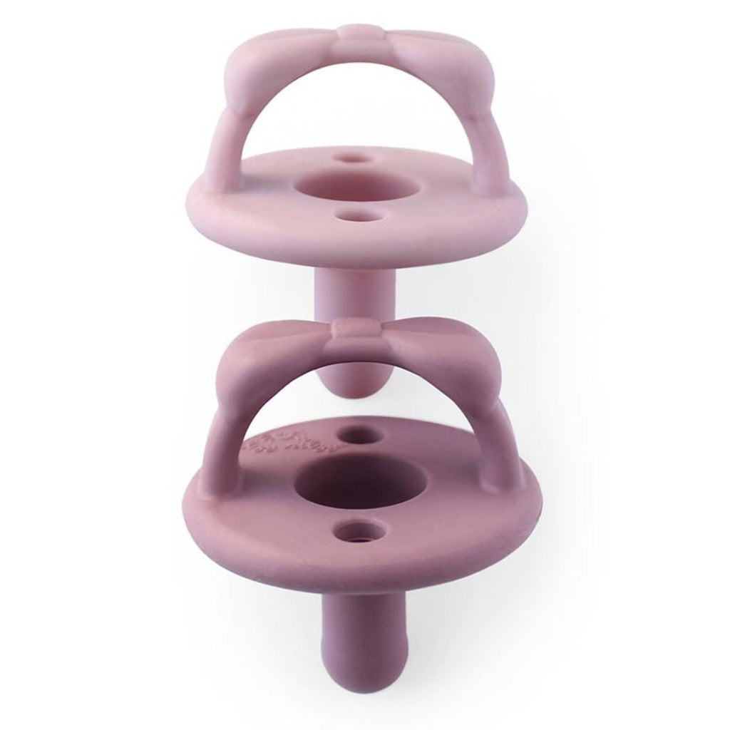 Sweetie Soother™ - Pacifier 2-Pack Itzy Ritzy Orchid and Lilac Bows 