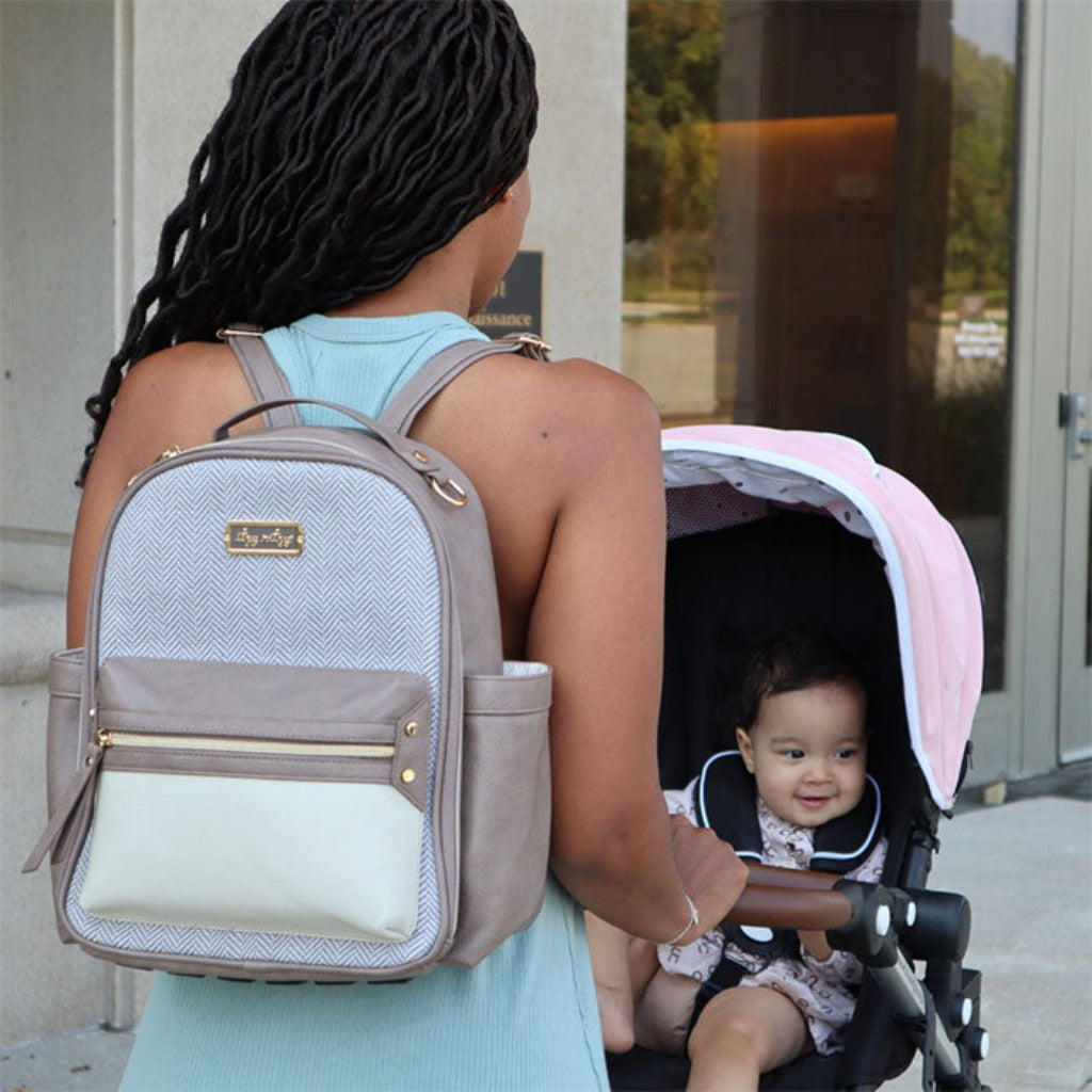 Itzy Ritzy Mini Backpack Diaper Bag - Taupe - Baby Accessories